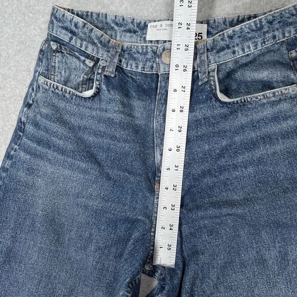 Rag Bone Miramar Sofie Wide Leg Pants Womens 25 (26 x 30) Faux Denim Printed - Picture 4 of 11